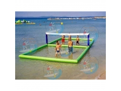 Largest Inflatable theme parks include Floating Water Goal Volleyball Court Inflatables for Ultimate Enjoyment